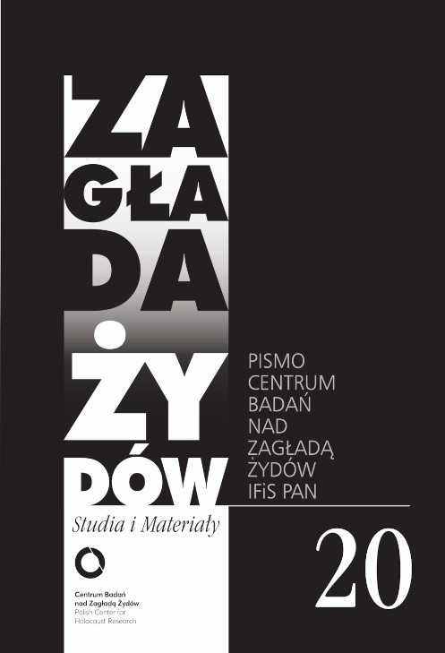 Zagłada Żydów. Studia i Materiały vol. 20, 2024